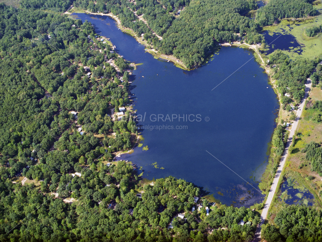 Bertha Lake in Clare County, Michigan